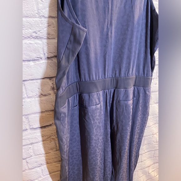 Athleta Brooklyn Textured Leopard Print Sleeveless Jumpsuit Plus Size 22 - Picture 6 of 9